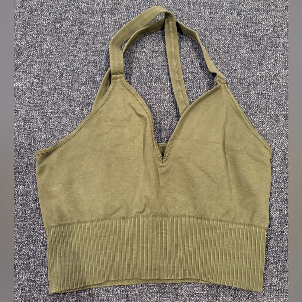 FP Movement Good Karma Crop Top in Secret Moss - Picture 3 of 5